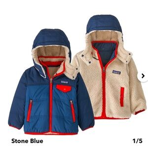 NWT Patagonia Reversible Baby Jacket 6-12 mos